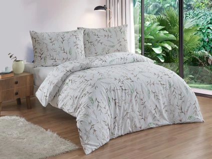Prodloužené flanelové povlečení 140x220, 70x90 Verona natur
